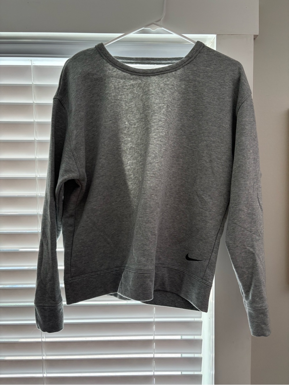 Nike Grey Crewneck Sweatshirt with Small Swoosh